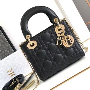 Dior-Mini Lady Dior Bag  17 x 15 x 7 cm  (Length x Height x Width)
